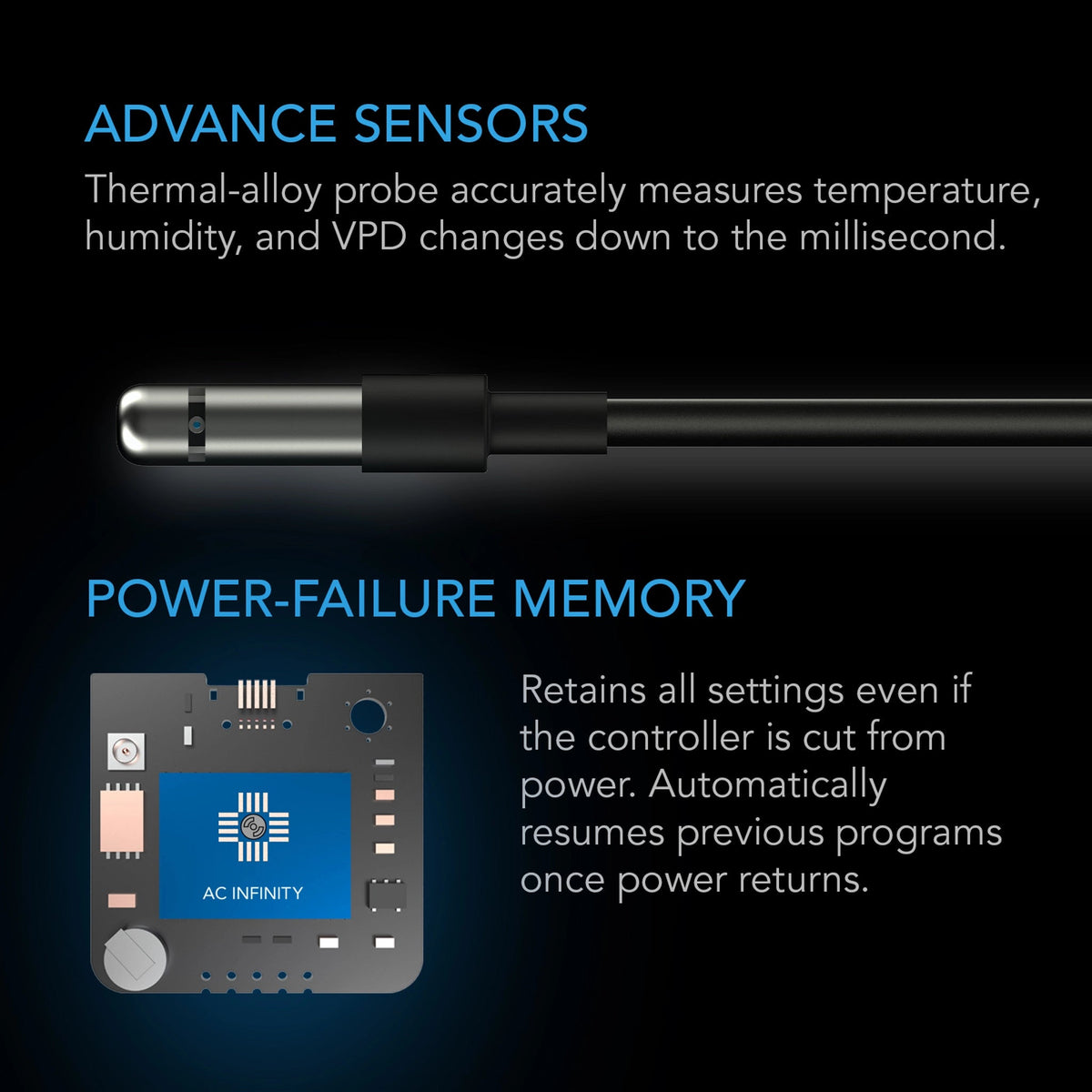 CLOUDCOM A2, Mini Smart Thermo-Hygrometer with Data App, Integrated Sensor  Probe